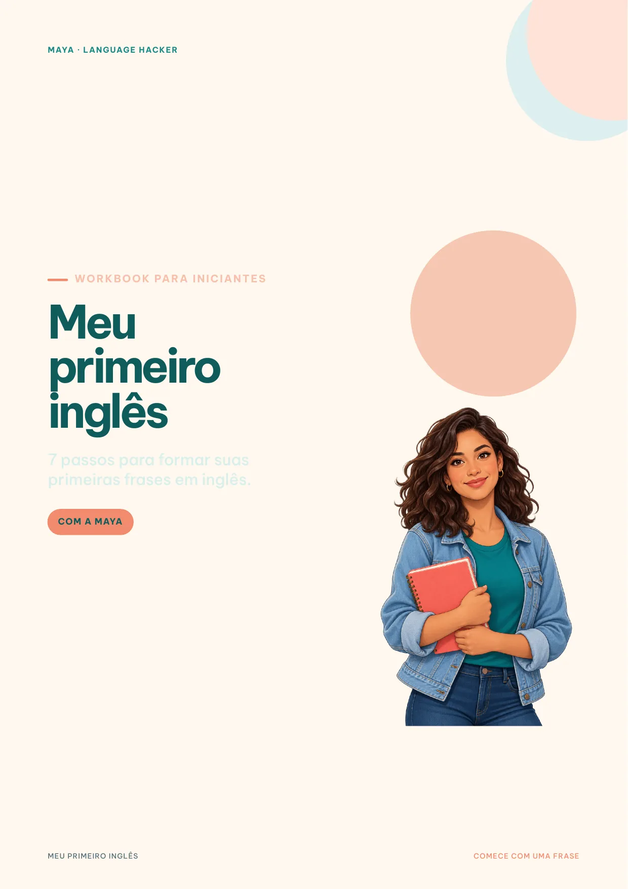 Capa de Meu Primeiro Inglês com a Maya