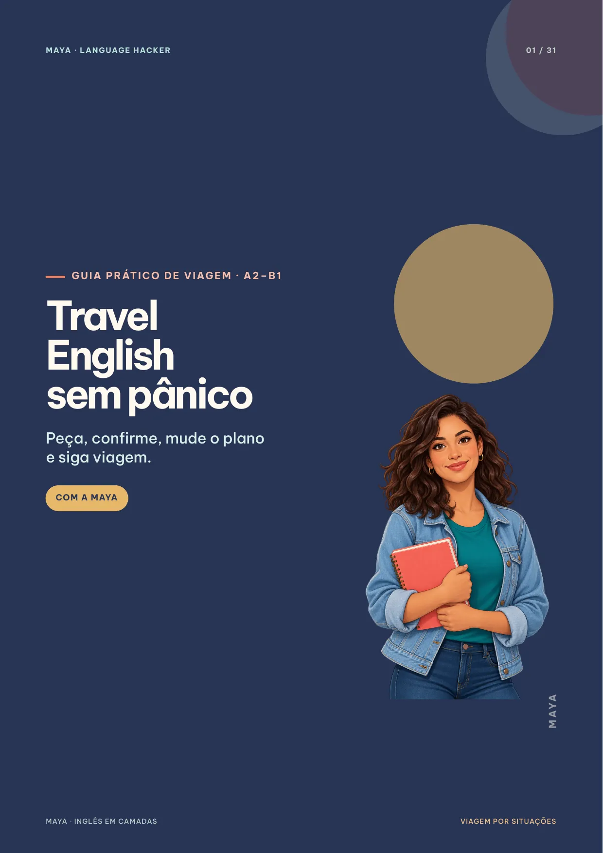 Capa de Travel English sem pânico